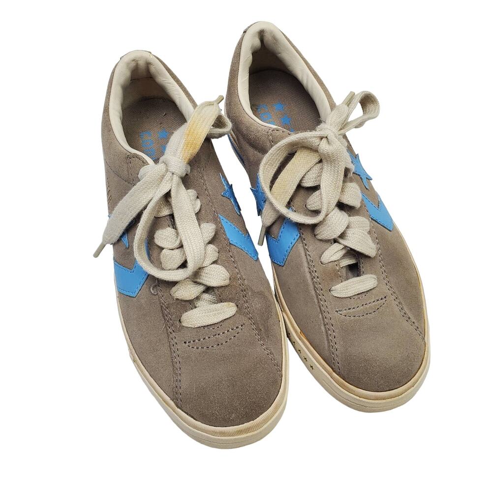 Converse All Star One Star Sneakers Womens 6.5 Leather Suede Taupe Skate Shoes